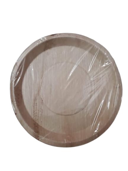 Nisarga Areca Leaf Disposable Round Plates 12 inches - Eco-Friendly and Sustainable Dinnerware Solution (15)