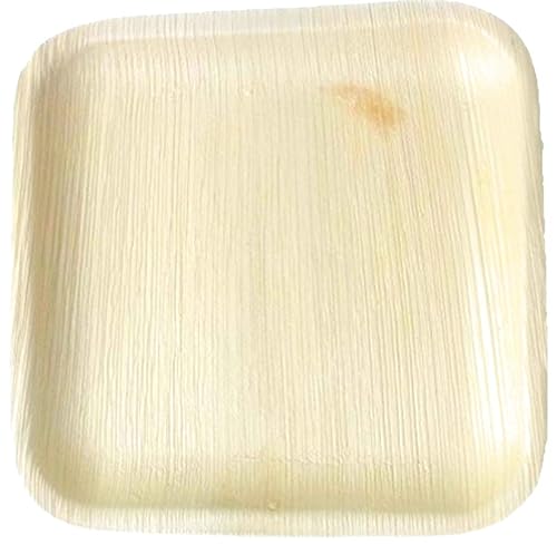 Eco-Friendly: Nisarga Eco Products Areca Leaf Square Plates - natural and sustainable tableware option.