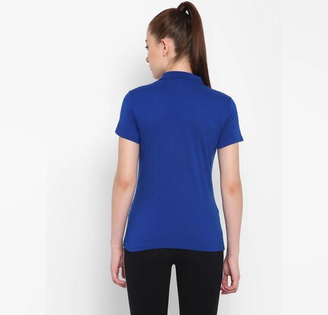 Ketex Royal Blue Cotton Blend Polo Tshirt