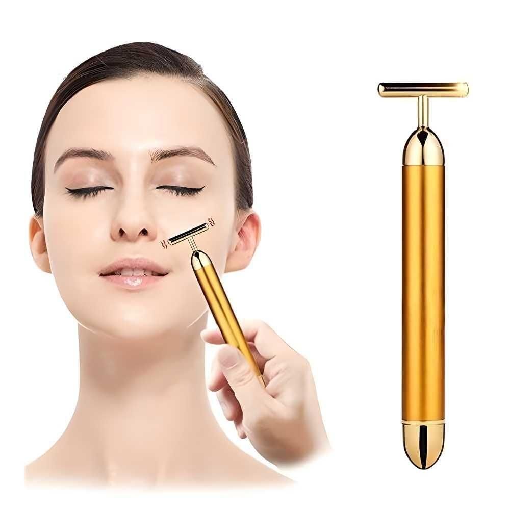 24K Gold-Electric Facial Massage Roller