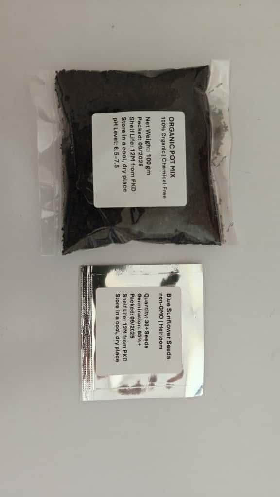 Sunflower Seeds Kit with Free 100g Organic Pot Mix