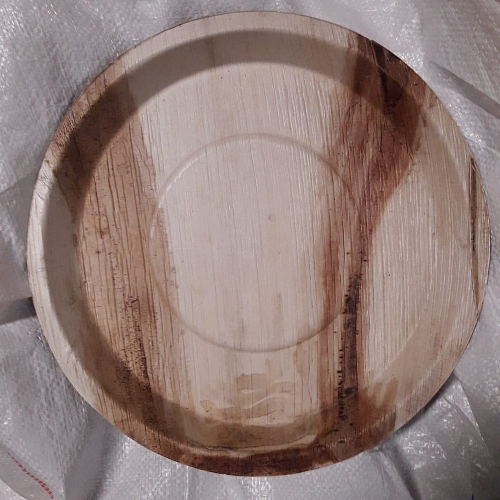 Nisarga Areca Leaf Disposable Round Plates 12 inches - Eco-Friendly and Sustainable Dinnerware Solution (15)