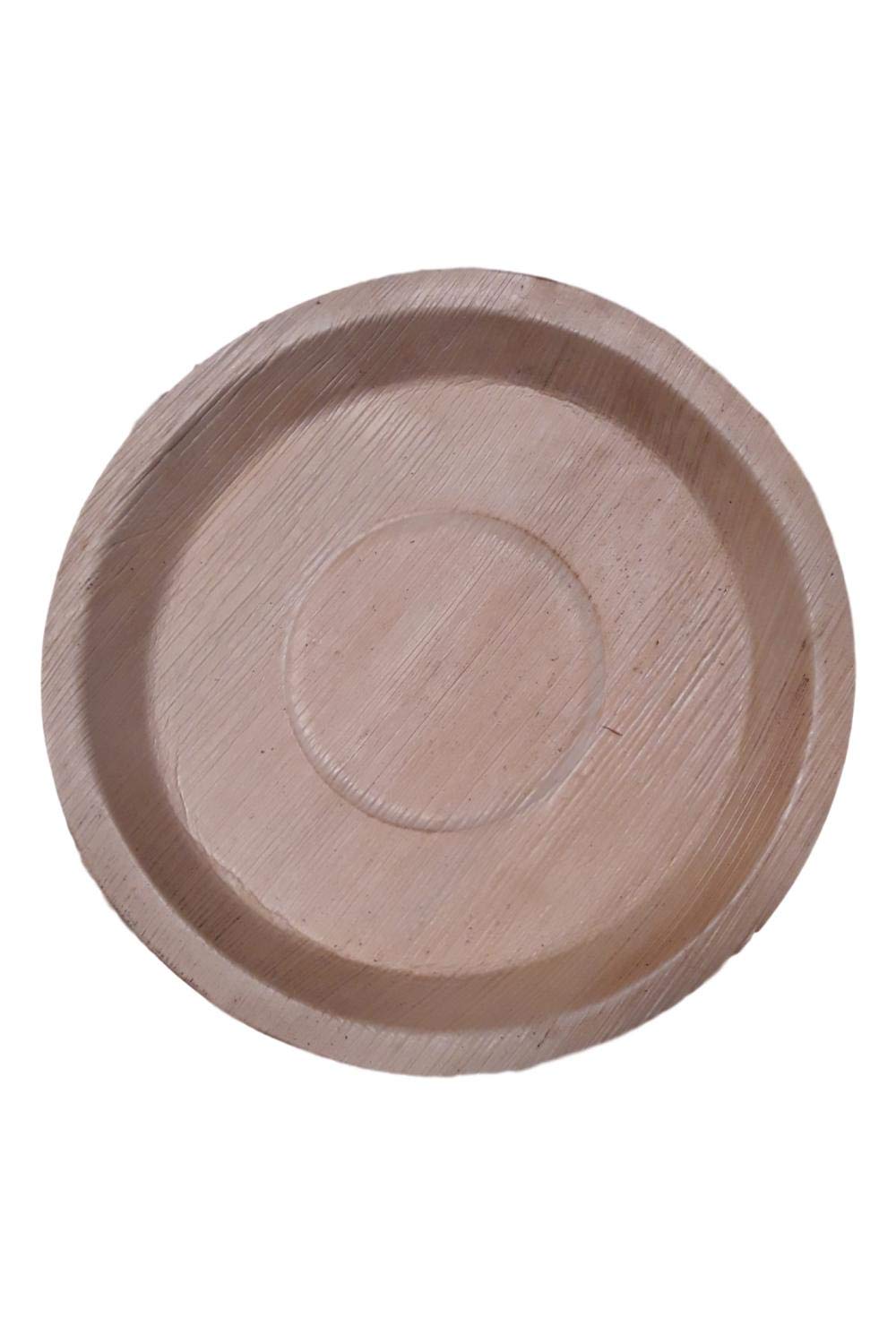 Nisarga Areca Leaf Disposable Round Plates 10 inches (50)