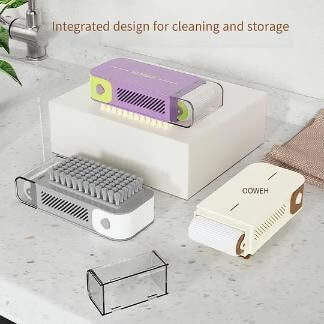 Multi Use Non-Slip Storage Tool Roller Soap Boxes & Brush Rubbing Foam Box