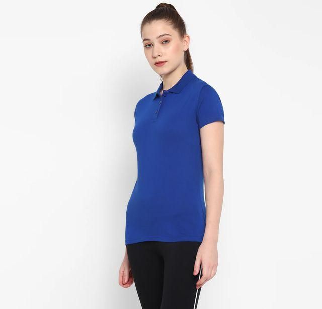 Ketex Royal Blue Cotton Blend Polo Tshirt