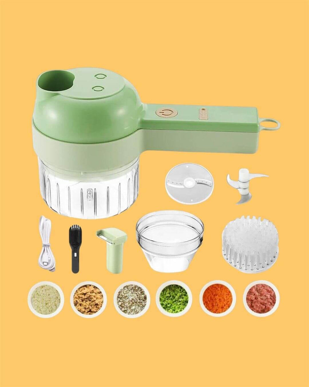 4 in 1 Portable Electric Vegetable Cutter Set