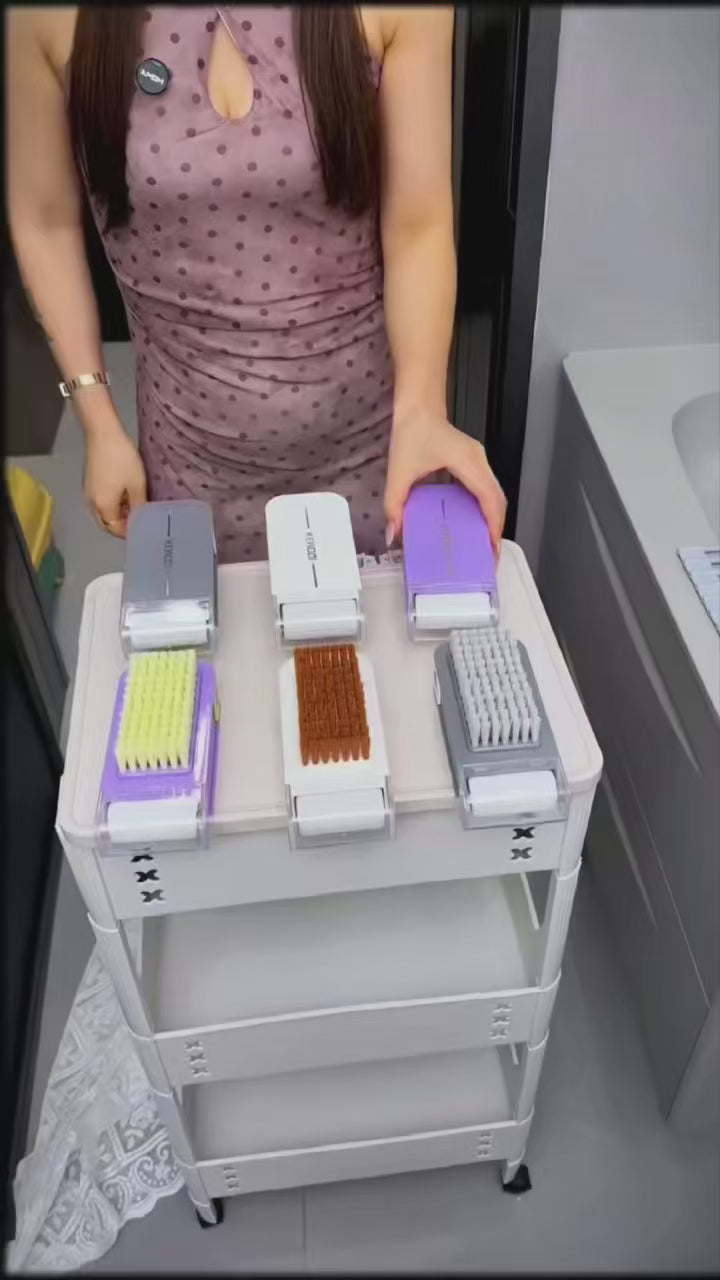 Multi Use Non-Slip Storage Tool Roller Soap Boxes & Brush Rubbing Foam Box